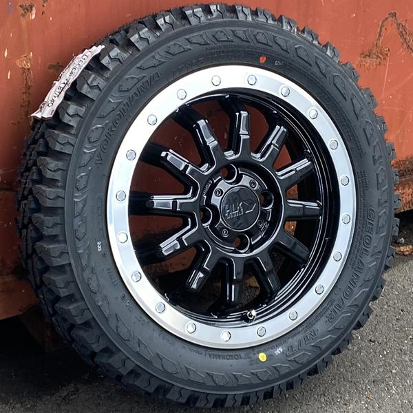 YOKOHAMA GEOLANDAR M/Tタイヤホイール 4本セット直接取引可 GEOLANDAR 14インチ 4.5j +43 軽トラ 軽バン リフトアップ車に！ 新品
