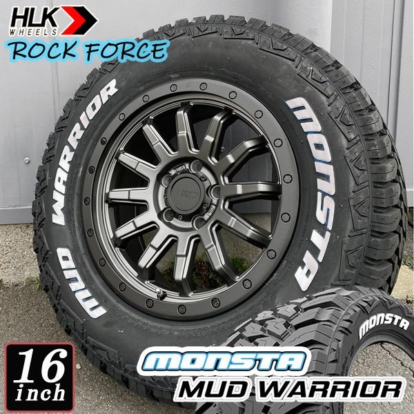 デリカD5 WORK・MONSTA MUD WARRIOR タイヤホイールセット MONSTA MUD WARRIOR 215/70R16 235/70R16 ホワイトレター 新品 16