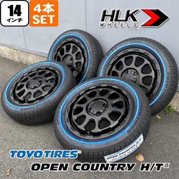 OPEN COUNTRY 国産タイヤ TOYO HT 155/65R14 75H ホワイトリボン サマータイヤ 新品 D-ROCK 14インチ ...