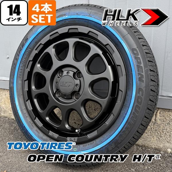 OPEN COUNTRY サマータイヤ 新品4本セット TOYO HT 155/65R14 75H ホワイトリボン 日本製 D-ROCK 14 ...