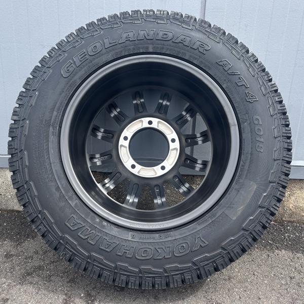 純正車高装着可能 185/85R16 ヨコハマ ジオランダー A/T4 ホワイトレター JB系 JA系 ジムニー用 16インチ 4本組 1台分 リフトアップ不要の画像