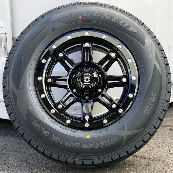 国産スタッドレス シボレー エクスプレス 新品 17インチタイヤホイールセット ダンロップ ウィンターマックス SJ8+ 265/65R17 265/70R17｜aladdin-wheels｜02