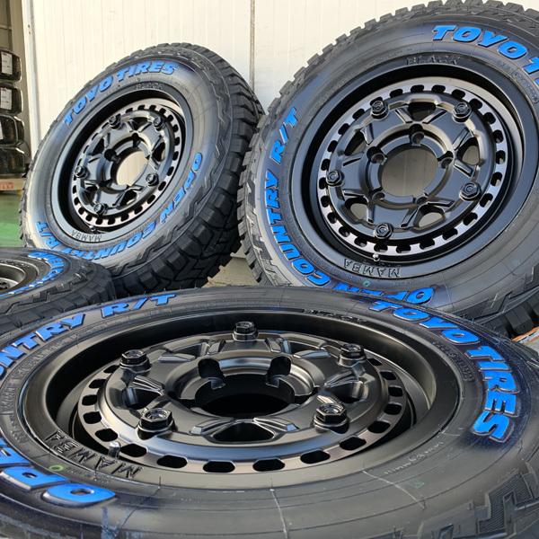 即納 ジムニー JB23 JB64 JA11 JA12 JA22 16インチ タイヤホイール 4本セット TOYO OPEN COUNTRY RT ホワイトレター 185/85R16｜aladdin-wheels｜07