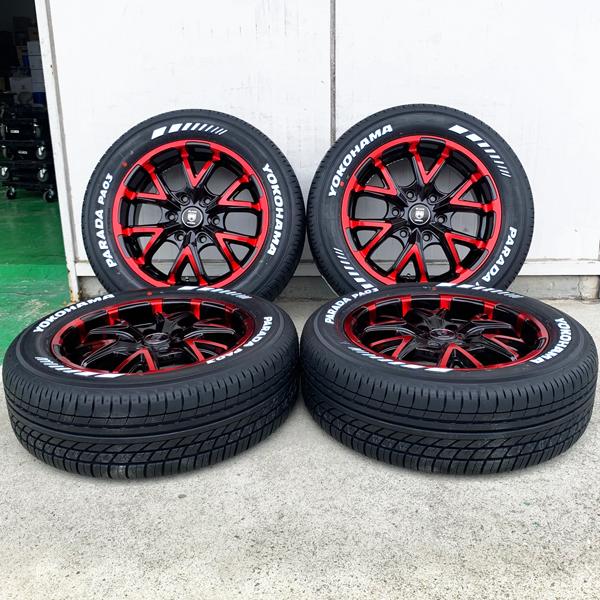 車検対応 17インチ タイヤホイールセット 200系 ハイエース レジアスエース 新品 YOKOHAMA PARADA PA03 215/60R17 ホワイトレター ブラックマンバ|aladdin-wheels|07