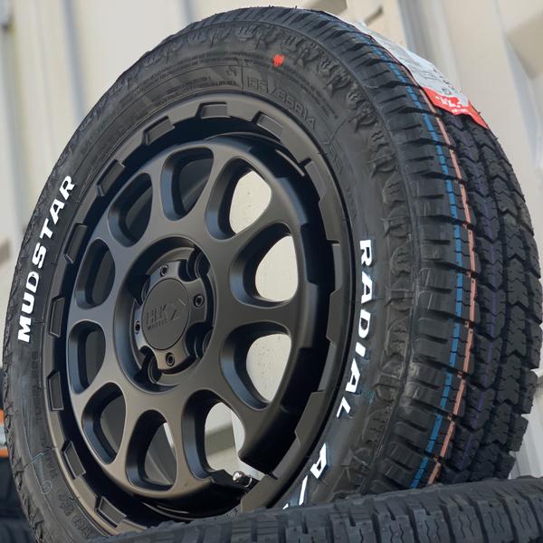 MUDSTAR 4本セット 14インチタイヤホイールセット ホワイト MUDSTAR 4本セット 14インチタイヤホイールセット ホワイト