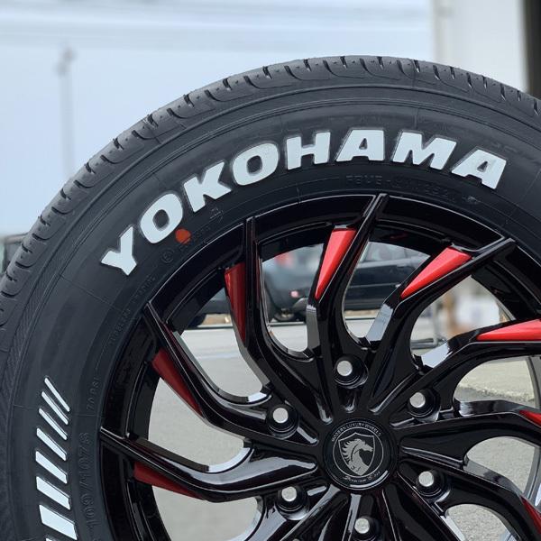新品 200系 ハイエース レジアスエース 16インチタイヤホイールセット 車検対応 ヨコハマ パラダ PA03 215/65R16 ホワイトレター ドレスアップ 純正車高装着可能|aladdin-wheels|06