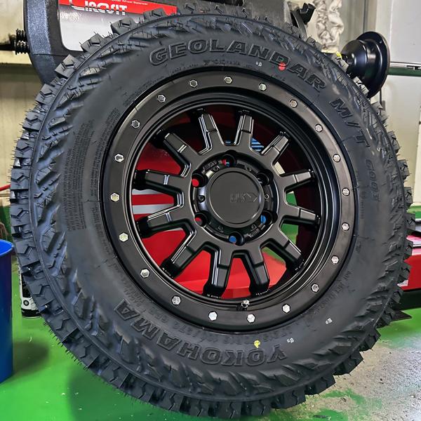 国産マッドタイヤ ハイエース16インチタイヤホイールセット 4本 ヨコハマ ジオランダー MT G003 215/70R16 リフトアップ キャンプ オフロード｜aladdin-wheels｜03