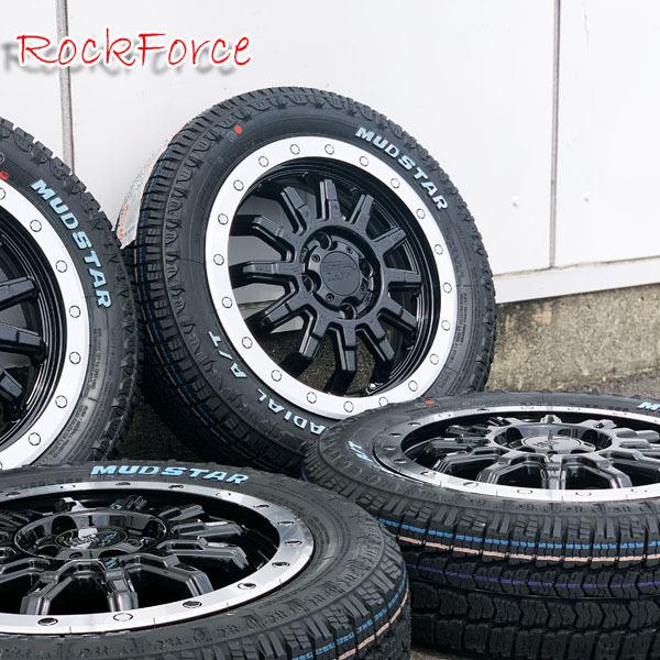 新品 軽トラ 軽バン 14インチ タイヤホイール 4本セット リフトアップ 14×4.5J+43 100 4穴 マッドスター ラジアル A/T 155/65R14 ホワイトレターの画像