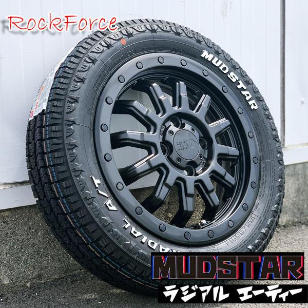 新品 キャリイ DA16T 14インチ タイヤホイール 4本セット 14×4.5J+43 100 4穴 マッドスター ラジアル A/T 155/65R14 ホワイトレターの画像