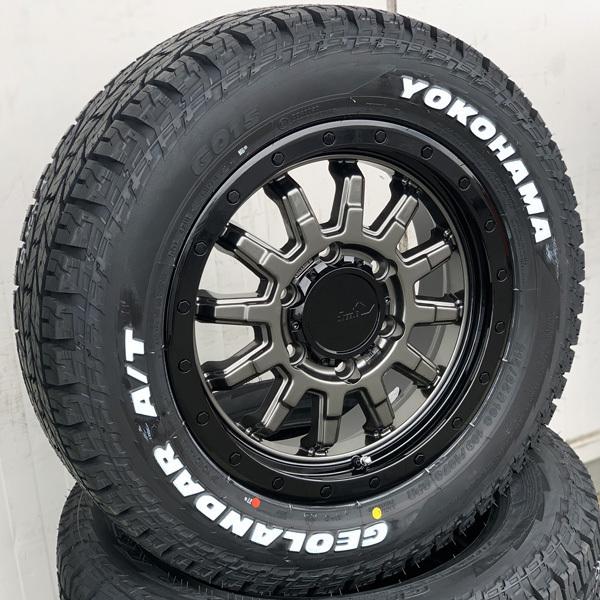 今なら即納!! 200系ハイエース レジアスエース タイヤホイールセット 新品 16インチ ヨコハマ ジオランダー AT G015 215/65R16 車検対応 ホワイトレター 今なら即納!! ホワイトレター