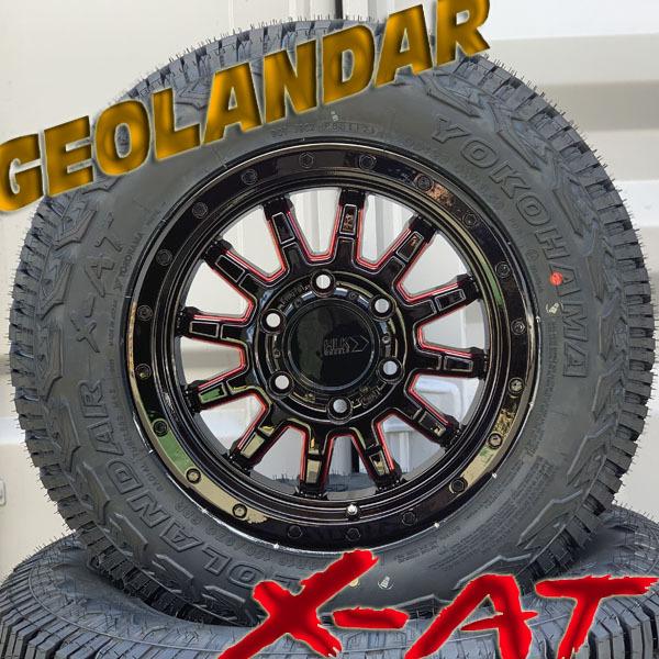 大注目 0系ハイエース レジアスエース 16インチタイヤホイールセット 新品 ロックフォース Yokohama Geolandar Xat G016 215 70r16 高い素材 Regionmarket Store