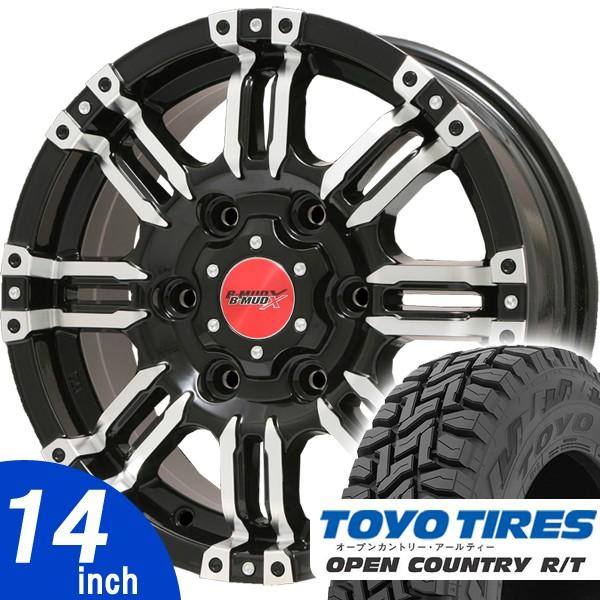 送料込★マッドスター155/65R14セット★ハイゼット・キャリー・エブリー OPEN COUNTRY ハイゼット N-BOX エブリィ キャリー 14インチ タイヤ