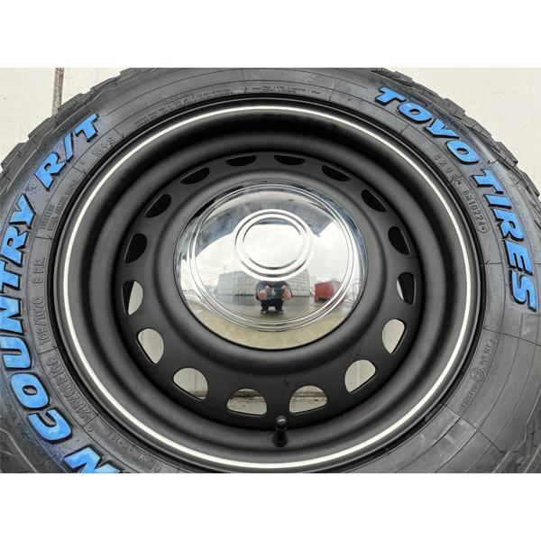 4本セット!! 16インチ 7j+38 215/65R16C 新品 タイヤホイールセット ハイエース レジアスエース スチール 鉄チン ホワイトレター TOYO 200系 カスタム トヨタ｜aladdin-wheels｜07