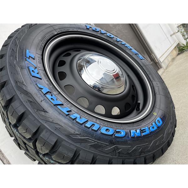 純正車高装着可!! 16インチ 7j+38 215/65R16C 4本セット 新品 タイヤホイールセット ハイエース 鉄チン トーヨー オープンカントリー キャラバン キャンプ｜aladdin-wheels｜06