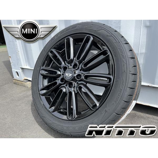 4本セット! 車検対応! 17インチ 7j+45 PCD112 5穴 新品 タイヤホイールセット 205/45R17 ニットー MINI ミニクーパー F54 F55 F56 F57 F60 グロスブラック｜aladdin-wheels｜03