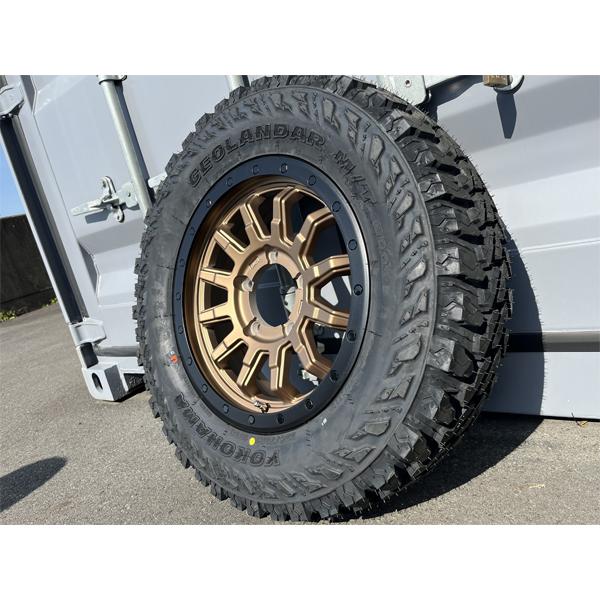 純正車高装着可!! JIMNY 16インチ 5.5j+20 4本 新品 タイヤホイールセット 175 185 195 225 JB JA ヨコハマ オフロード リフトアップ マッドタイヤ ブロンズ｜aladdin-wheels｜06