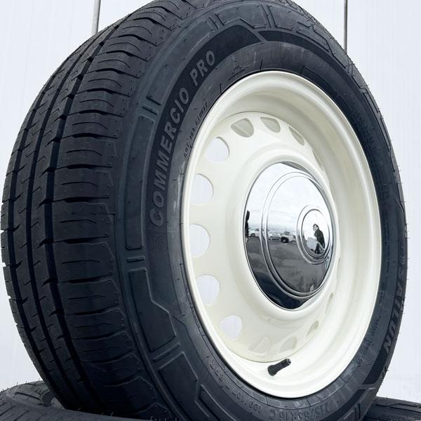 HIACE D-STEEL タイヤ ホイール 4本 セット ハイエース 200系 レジアスエース 215/65R16 16インチ SAILUN COMMERCIO PRO バン規格｜aladdin-wheels｜03
