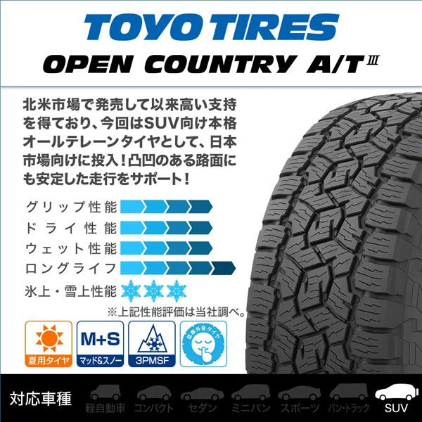 OPEN COUNTRY 本格オールテレーンタイヤ TOYO OPENCOUNTRY ATIII