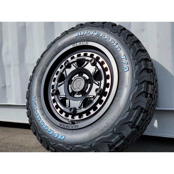 16インチ ダークグレー ホイールセット Goodyearタイヤ オールテレーン BF グッドリッチ T/A KO3 新品 16インチ タイヤ