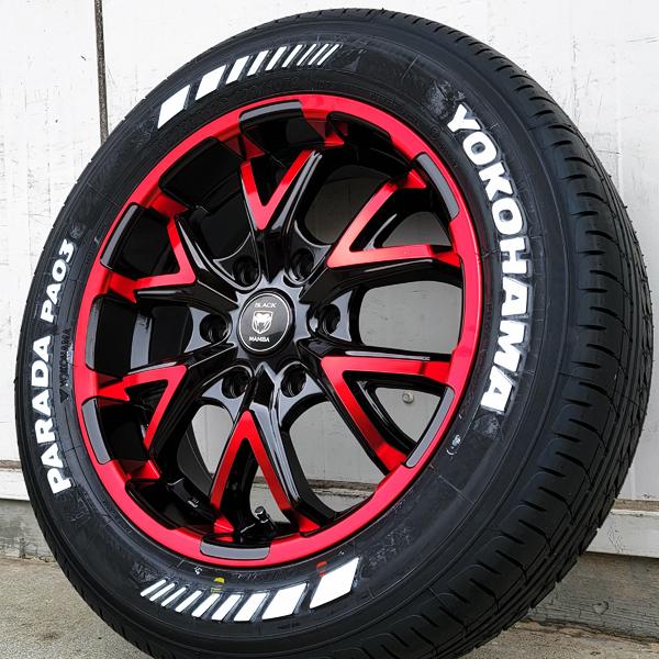 YOKOHAMA PARADA PA03 17インチホイールセット PARADA 車検対応 17インチ タイヤホイールセット 200系