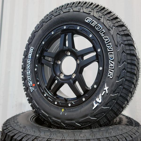 ジムニー シエラ JB74W タイヤ ホイール 4本 セット YOKOHAMA GEOLANDAR X-AT 225/75R16 235/70R16 アウトラインホワイトレター リフトアップ｜aladdin-wheels｜03