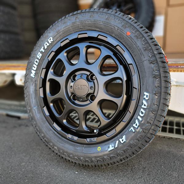 MUDSTAR ホワイトレター 軽トラ 軽バン タイヤホイールセット 14