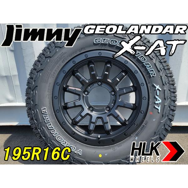 GEOLANDAR - 新品 16in タイア銀輪 4本仕掛ける ジムニー ヨコハマタイア ジオランダー X-AT G016 白いこと水茎の跡 JB64 JB23 JA11 HLK ロックフォース