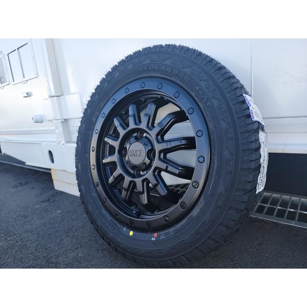 新品 14インチ タイヤホイール 4本セット HLK ロックフォース マットブラック ヨコハマ ジオランダー X-AT 155/65R14 145R14 165/65R14｜aladdin-wheels｜04