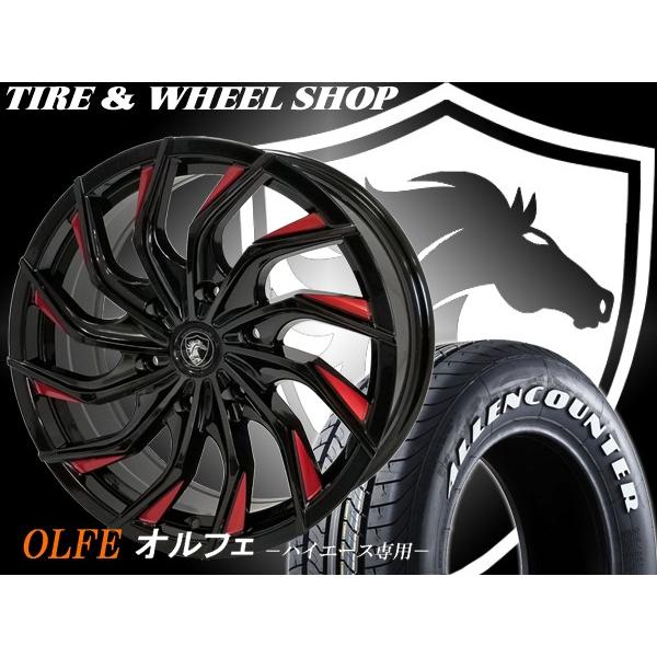 サマータイヤホイール 4本セット 車検対応 オーレンカウンター Allencounter レジアスエース レジアスエース Og 18インチ 0系 アラジンホイールズのハイエース ニューストリート ハイエース ニューストリート 225 50r18 Olfe18 Red Og 2 アラジンホイールズ 第1