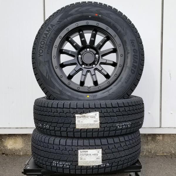引取限定★デリカd5用★ヨコハマiceGUARD 225/70R16 4本セット アイスガード SUV G075 デリカD5 16インチ スタッドレス タイヤ