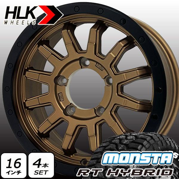MONSTA TYRES 【新品】ジムニー JB64 JB23 等 新品 タイヤホイール 4本セット MONSTA RT HYBRID 185 ...