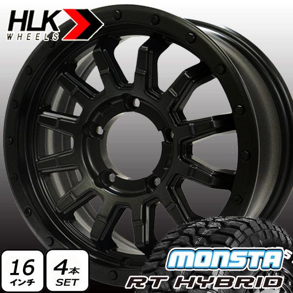 MONSTA TYRES 【新品】ジムニー JB64 JB23 等 新品 タイヤホイール 4本セット MONSTA RT HYBRID 185 ...