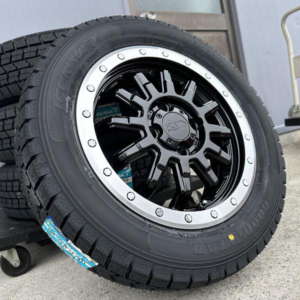 【値下げ】【軽自動車用】14インチ スタッドレスアルミセット アイスナビ 7 国産 165/65R14 スタッドレス 純正車高 ハイゼット