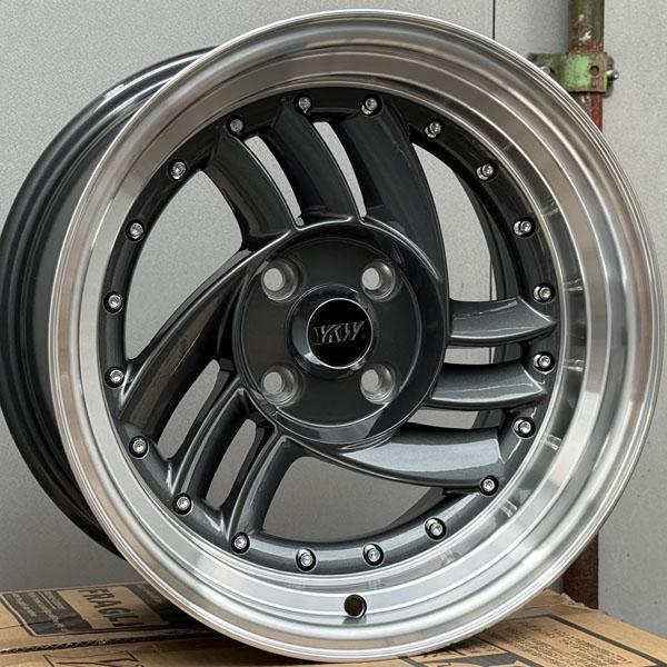 1セット限定入荷 新品 15×8.5J +10 PCD 100 4穴 15インチホイール 4本