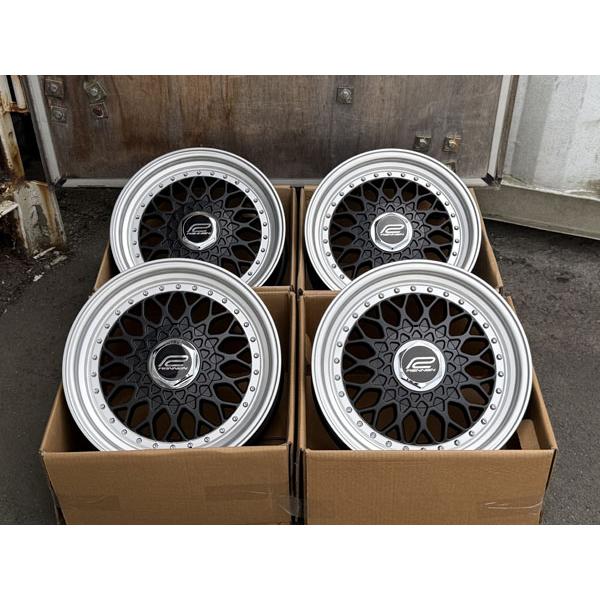 ラス1 15×7J +35 PCD 100 114.3 4穴 15インチ 4本セット 新品 ホイール