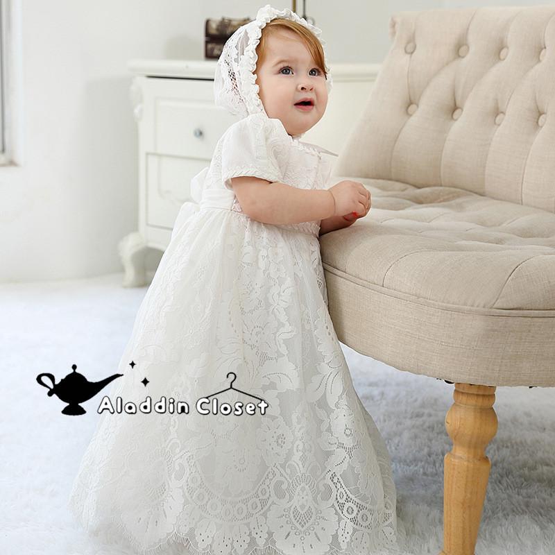セレモニードレス 新生児 赤ちゃん ロング丈 半袖 春秋夏用 女の子 ベビードレス お宮参り 結婚式 退院着 出産祝い パーティー ギフト フード付き ホワイト V アラディンクロゼット 通販 Yahoo ショッピング