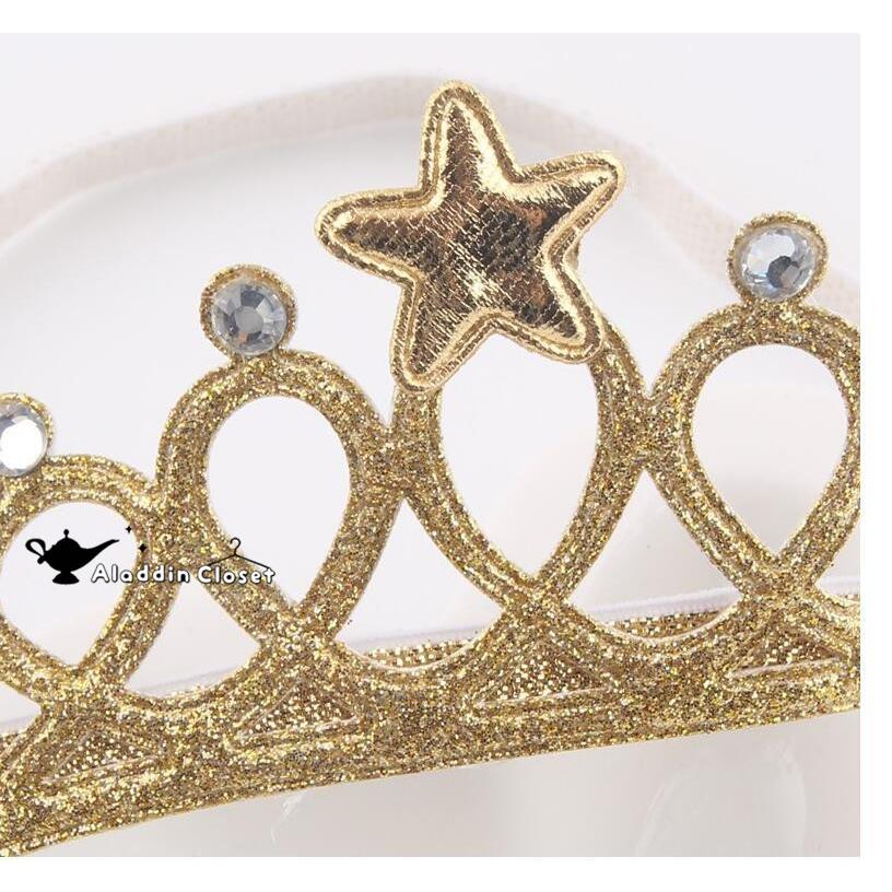 ベビー ティアラ ゴールド シルバー ヘアバンド 髪飾り キラキラ ヘア