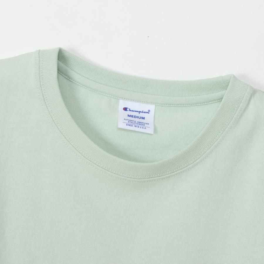 【メール便】24ss チャンピオン Champion ウィメンズ ショートスリーブTシャツ ペールグリーン CW-X337 カラー 510 レディース  正規品｜alajin｜04