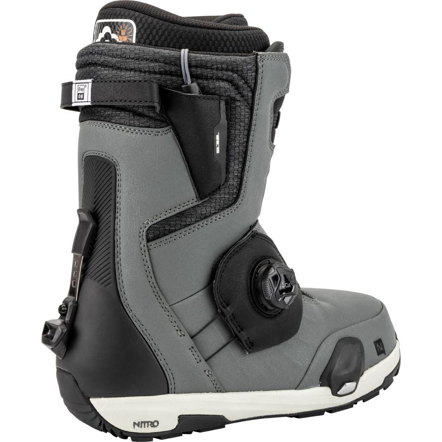 24-25 NITRO SNOWBOARD BOOTS PROFILE STEP ON TLS Charcoal 2025 ナイトロ ...