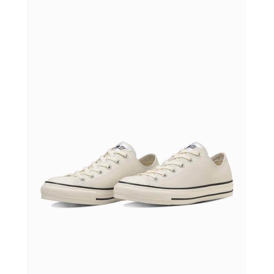 24ss コンバース converse LEATHER ALL STAR R OX / レザー オールスター アール OX  ホワイト 正規品｜alajin｜02