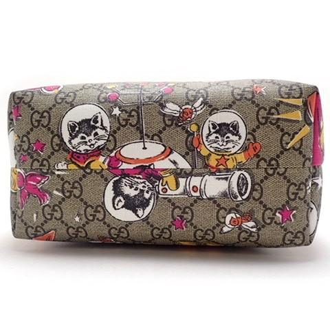 GUCCI GUCCIグッチチルドレンGGスペースキャットトートバッグ GUCCI GUCCIグッチチルドレンGGスペースキャットトートバッグ