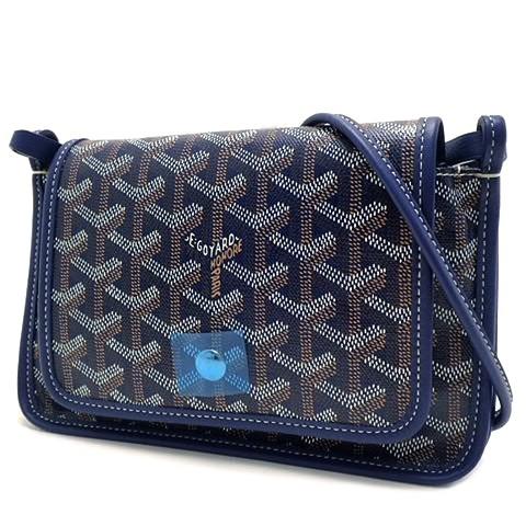 GOYARD(ゴヤール) プリュメ ショルダーバッグ ポシェット PVCレザー 青 