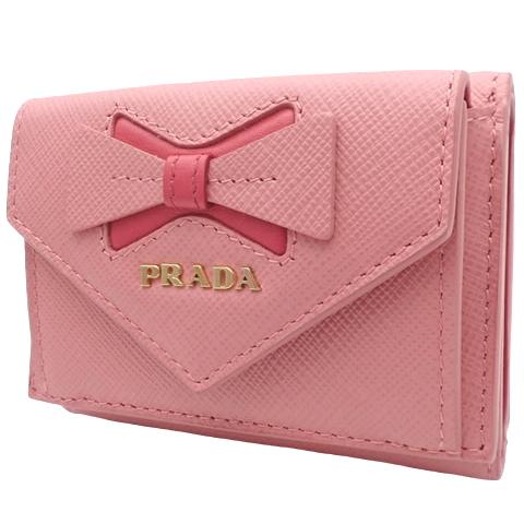 PRADA PRADA(プラダ) リボン付 サフィアーノレザー 財布 PRADA PRADA(プラダ) リボン付 サフィアーノレザー 財布