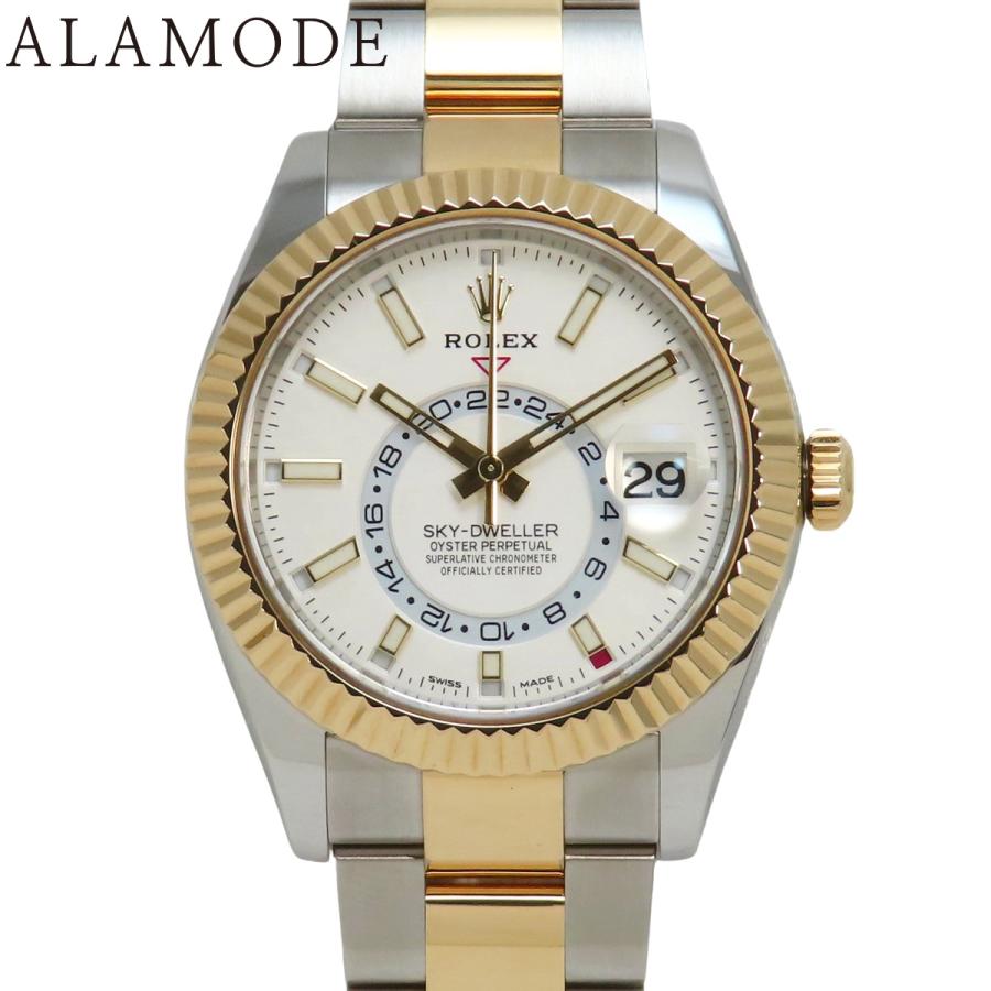 ROLEX 【保証書付】ロレックス 326933 スカイドゥエラー YG/SS  