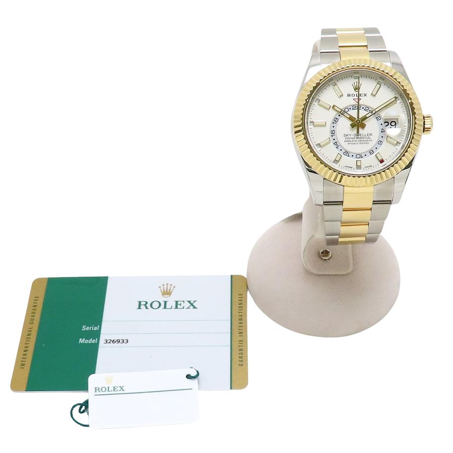ROLEX 【保証書付】ロレックス 326933 スカイドゥエラー YG/SS  