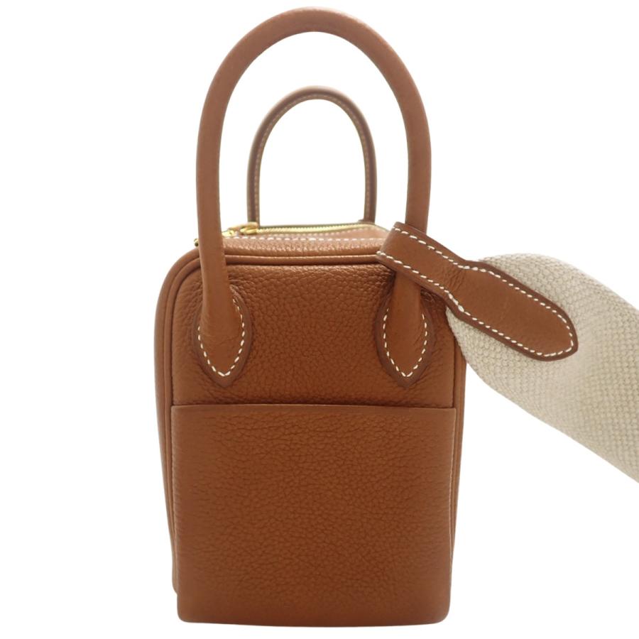 HERMES エルメス バッグ ブラウン HERMES（エルメス） リンディミニ フォーヴ ブラウン茶 バレニア
