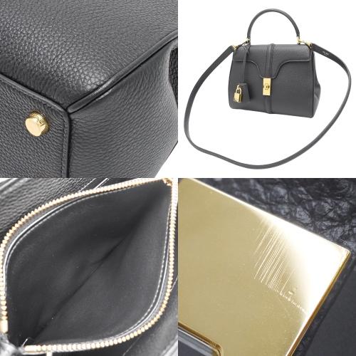 CELINE セリーヌ スモール 16 セーズ ハンドバッグ ショルダー グレ  