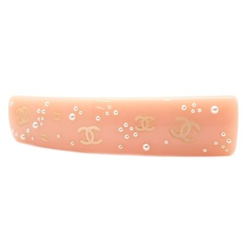 CHANEL シャネル ココマーク パール バレッタ ピンク レディース 楽天