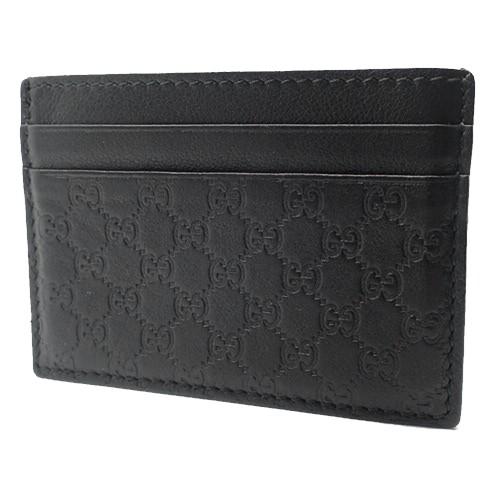 印象のデザイン 定期入れ パスケース カードケース マイクログッチシマ Gucci グッチ おすすめ 人気商品 レザー 中古 アラモード ブラック黒 財布 帽子 ファッション小物 Headshotsbar Com