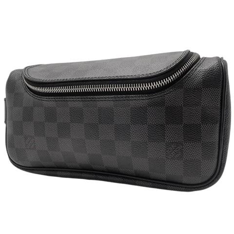 ランキング上位のプレゼント ダミエ グラフィット ルイ ヴィトン おすすめ 人気商品 トワレ ポーチ アラモード N ブラック黒 グレー灰 クラッチ セカンドバッグ バッグ Abora No